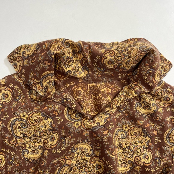 Vintage John Henry Striped Cotton Blue & White Button Down Shirt 10 - Picture 3 of 8